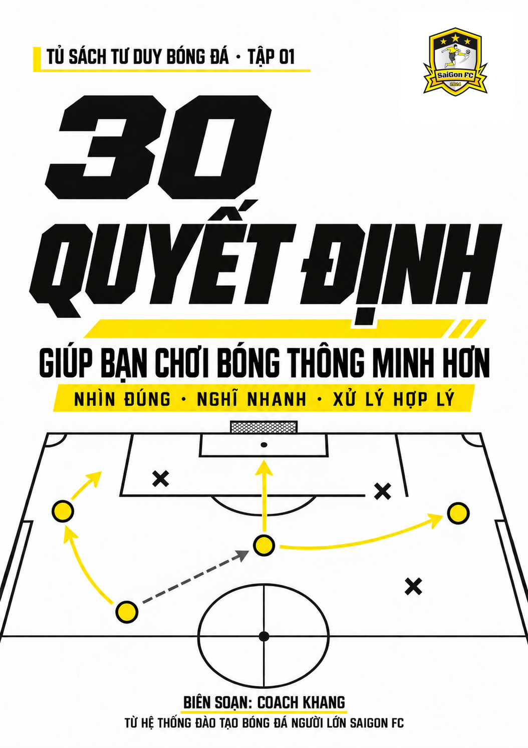 Bìa Tập 1: 30 quyết định giúp bạn chơi bóng thông minh hơn